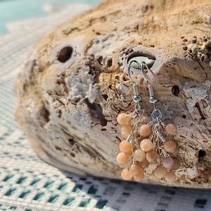 Pink Moonstone Earrings