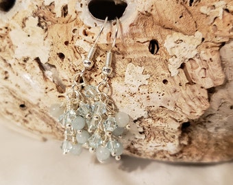 Under the Sea Earrings in Ocean Blue