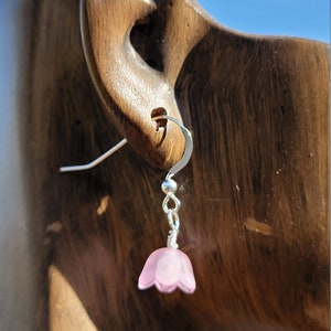Alice in Wonderland Tulip Flower Earrings