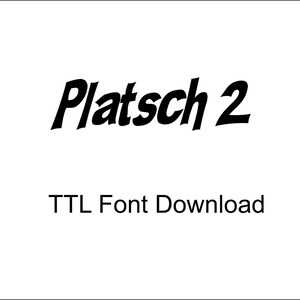 Platsch 2 Comic Book or Cartoon Font Digital Download -TTF File Cricut
