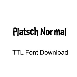Platsch Normal Cartoon Font Digital Download -TTF File Cricut