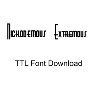 Nickodemous Roaring 20&#39;s Font Digital Download -TTF File Cricut