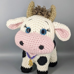Cute Cow Stuffed Plush Toy, Kid&#39;s Stuffed Animal, Gifts for Children, Barnyard Farm Animal, Handmade Toys, Baby Shower Gifts, Farm Style