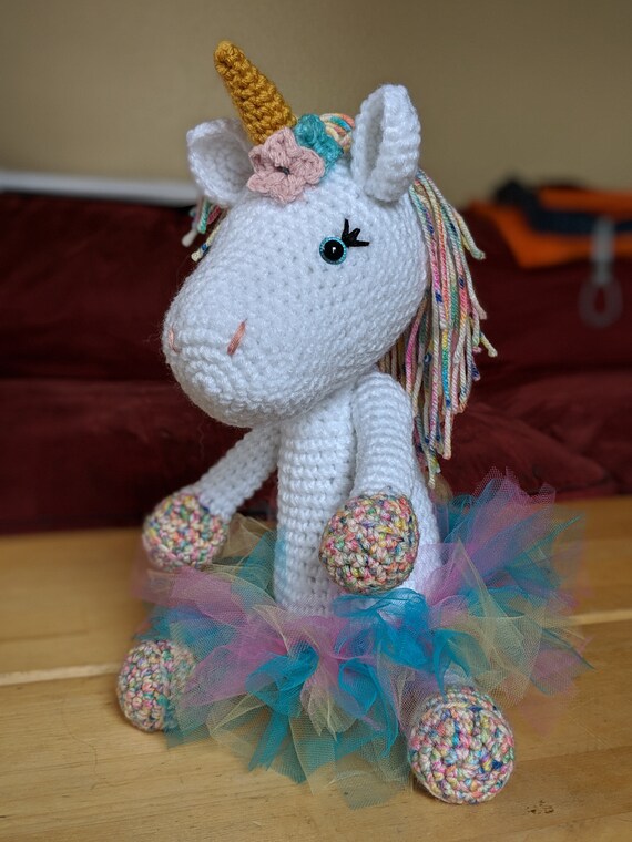 large stuffed unicorn