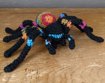 Tarantola Ripiena, Ragno Posabile, Simpatici Regali Per Gli Amanti Del Ragno, Decorazioni Di Halloween, Giocattoli Fatti A Mano, Strisce Raccapriccianti Goth Spettrali, Gotico Carino