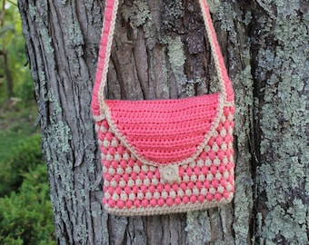 Sara Shoulder Bag, Purse, Crochet Bag, Crochet Purse, Shoulder Bag