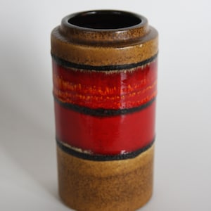 Vaas Scheurich - KERAMIK W, GERMANY 203-18 Vintage uit de jaren 70, artistiek keramiek, handwerk.