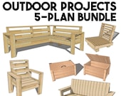 DIY Outdoor Furniture Plans: 5-Project Woodworking Bundle (Digital Download)