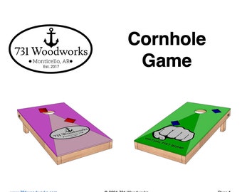 DIY Cornhole Boards Woodworking Plans | Bag Toss Game | Tailgate Game | DIY Bag Toss