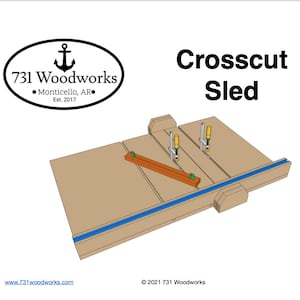 Cross Cut Sled Plans for Table Saw / Cross-Cut Sled Plans / Crosscut Sled Plans / Adjustable Fence