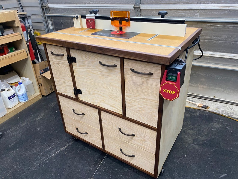 Router Table Build Plans DIY Woodworking Plans Homemade Router Table Router Cabinet Plans image 2