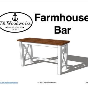 DIY Bar Woodwork Plan | Standing Desk Woodwork Plan | DIY Bar