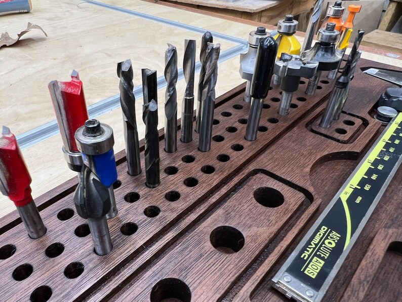Router Bit Organizer CNC File: 1/4 & 1/2