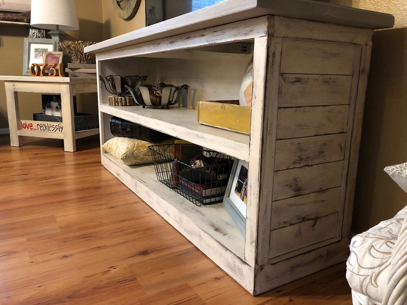 Modern Farmhouse TV Stand / Console Table / Woodworking Plans Etsy