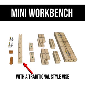 Mini Workbench Woodworking Plans | Woodworking Bench Plans | Small Workbench with Vise