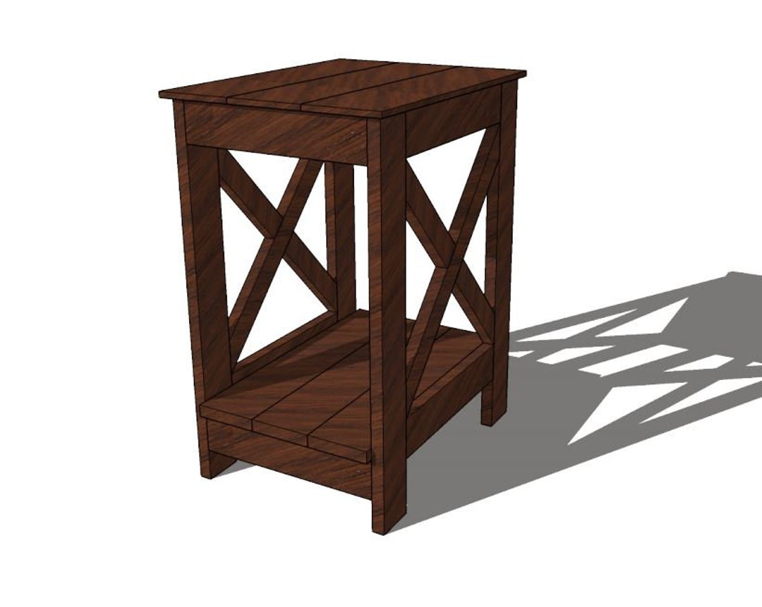 DIY Farmhouse End Table Woodworking Plans (no Drawer) (PDF) - Etsy
