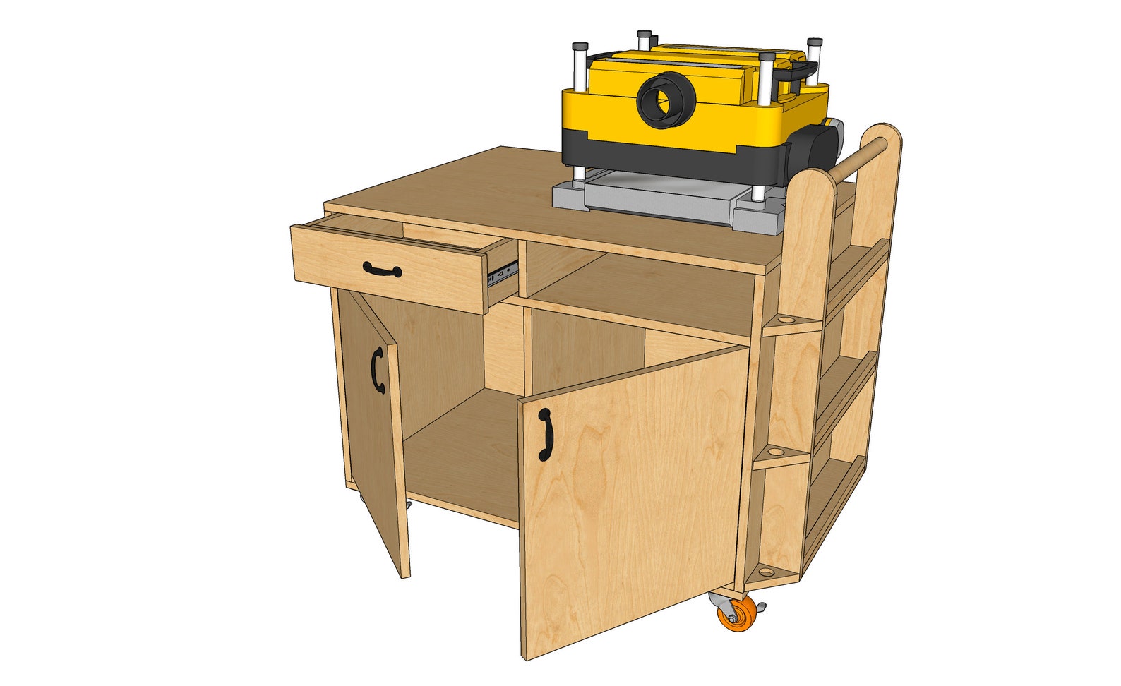 Mobile Tool Cart Build Plans Rolling Cart Plans Woodworking Guide Step