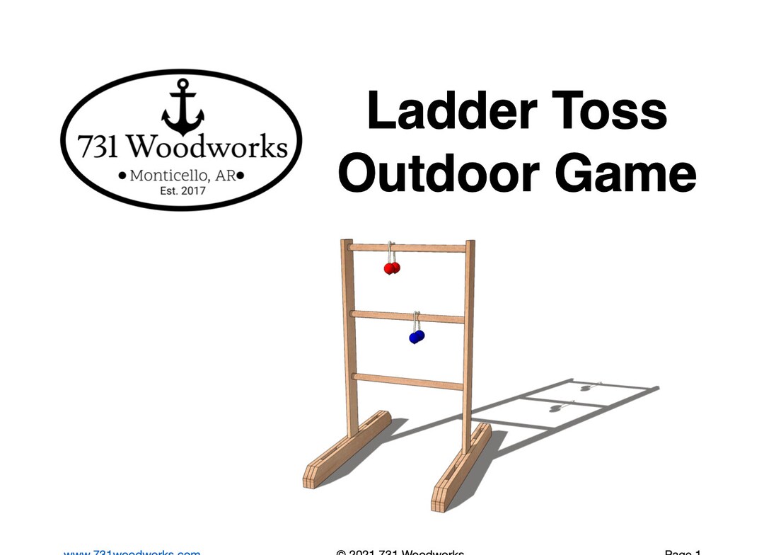 DIY Ladder Toss Game Plans DIY Ladder Golf Build Guide Tailgate Game