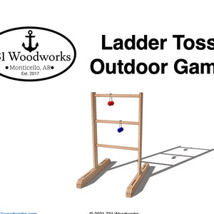 DIY Ladder Toss Spiel Pläne: Outdoor Holzbearbeitungs Projekt (PDF-Anleitung)