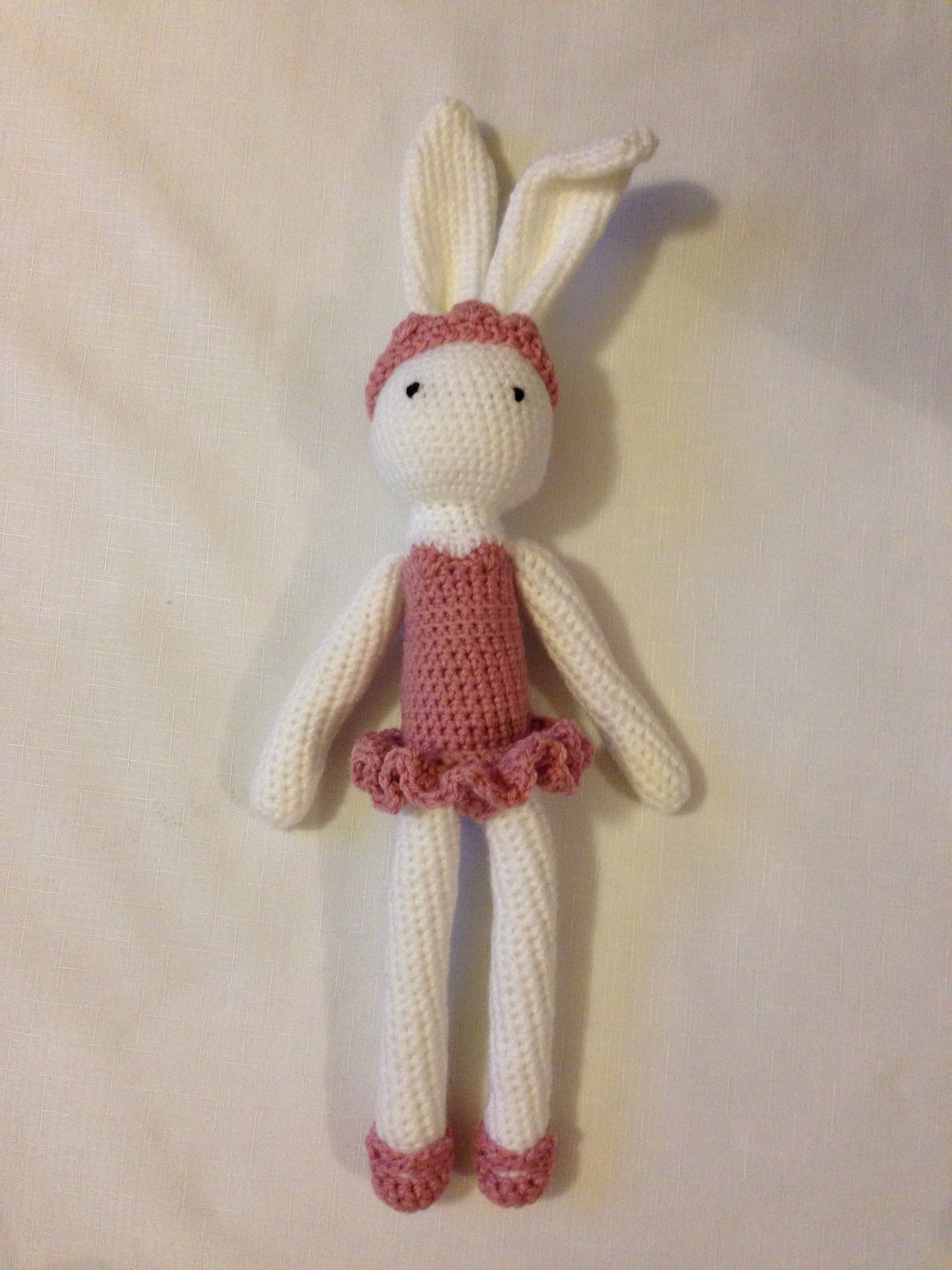 ella ballerina bunny with removeable bow, tiara, and ballet shoes | crochet rabbit ballet doll soft toy ella ballerina bunny with removeable bow, tiara, and ballet shoes | crochet rabbit ballet doll soft toy