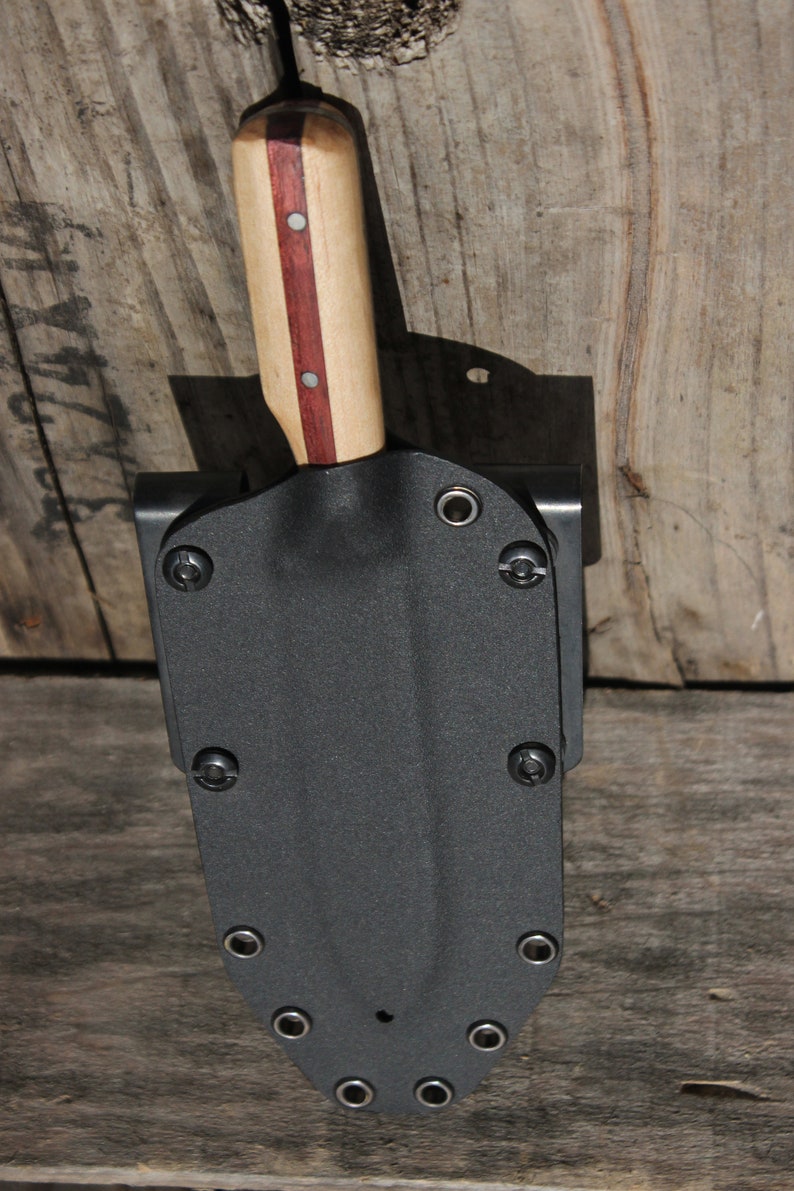 Custom Knife Maple/Purpleheart handle Etsy