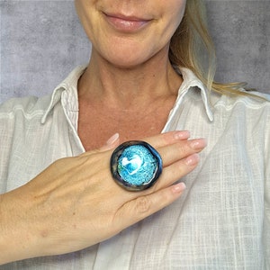 Murano glass ring, murano glass jewelry, murano glass jewels, woman ring, handmade murano glass ring