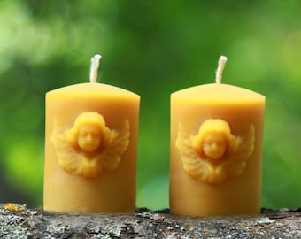 Angel Face Candle Mold – 2 Sizes – Silicone Molds for Beeswax Candle Making