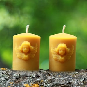 Angel Face Candle Mold – 2 Sizes – Silicone Molds for Beeswax Candle Making