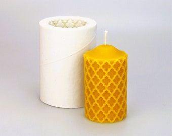 OLD WINDOW Silicone molds for beeswax candle making - Textured Design for Decorative Candles
