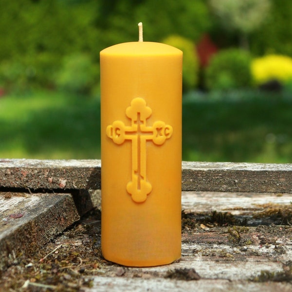 ORTHODOX CROSS Silicone Candle Molds for Beeswax, Eco-Friendly, Reusable, Easy Release, for Homemade Artisan Candle Making