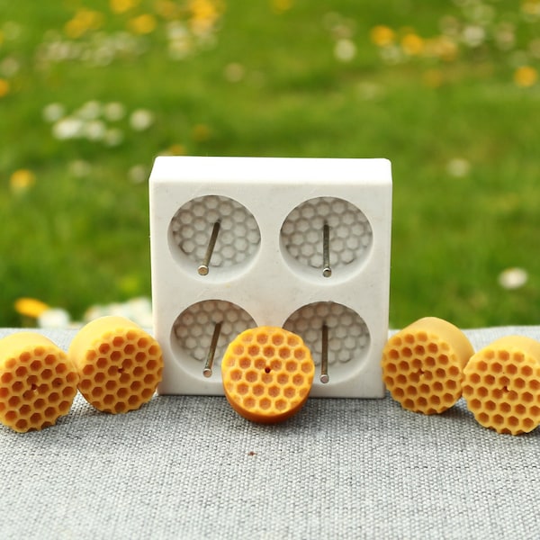 BEE CELLS TEA Lights Moldes de Velas de Silicona para Cera de Abejas, ecológicos, Reutilizables, de fácil liberación, para Hacer Velas Artesanales caseras