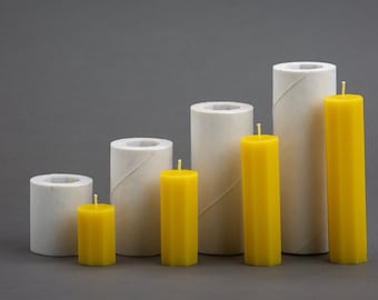 Octagon Candle Mold – Silicone Mold for Beeswax Candle Making – Geometric Shape for Everyday Use