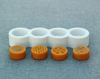 Tealight Mold Combo – Multiple Shapes – Silicone Mold for small Batch Candle Makers