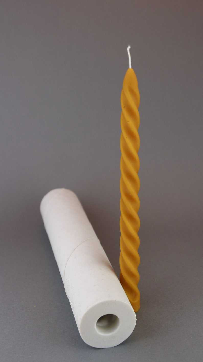 Spiral Taper Candle Mold – 23 cm Silicone Mold for Beeswax Candle Making – Durable Silicone Mold for Natural Beeswax image 3