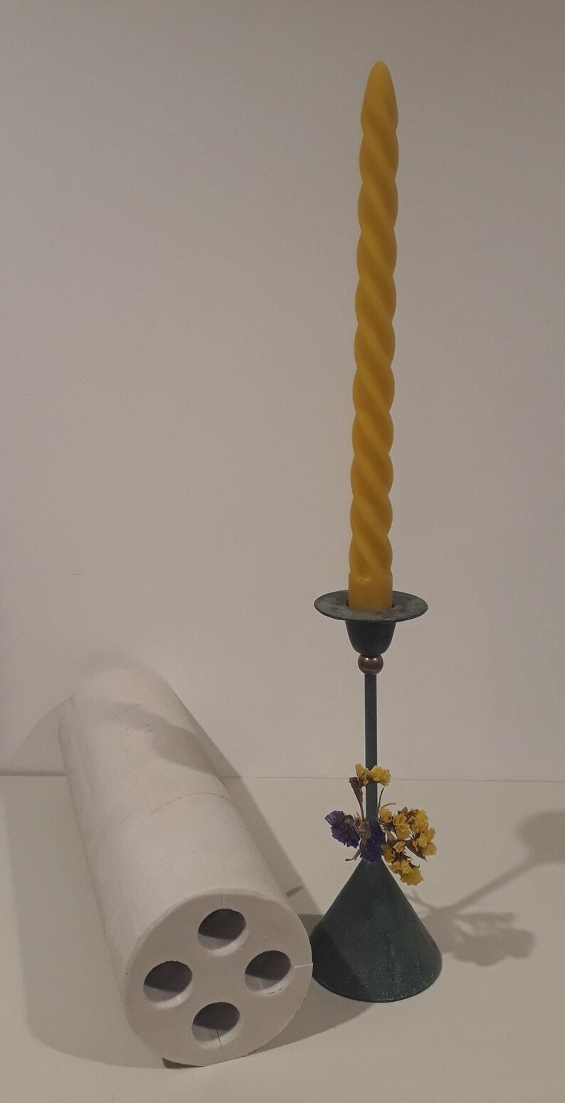 Spiral Taper Candle Mold – 23 cm Silicone Mold for Beeswax Candle Making – Durable Silicone Mold for Natural Beeswax image 5