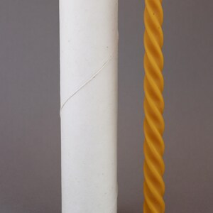 Spiral Taper Candle Mold – 23 cm Silicone Mold for Beeswax Candle Making – Durable Silicone Mold for Natural Beeswax image 2