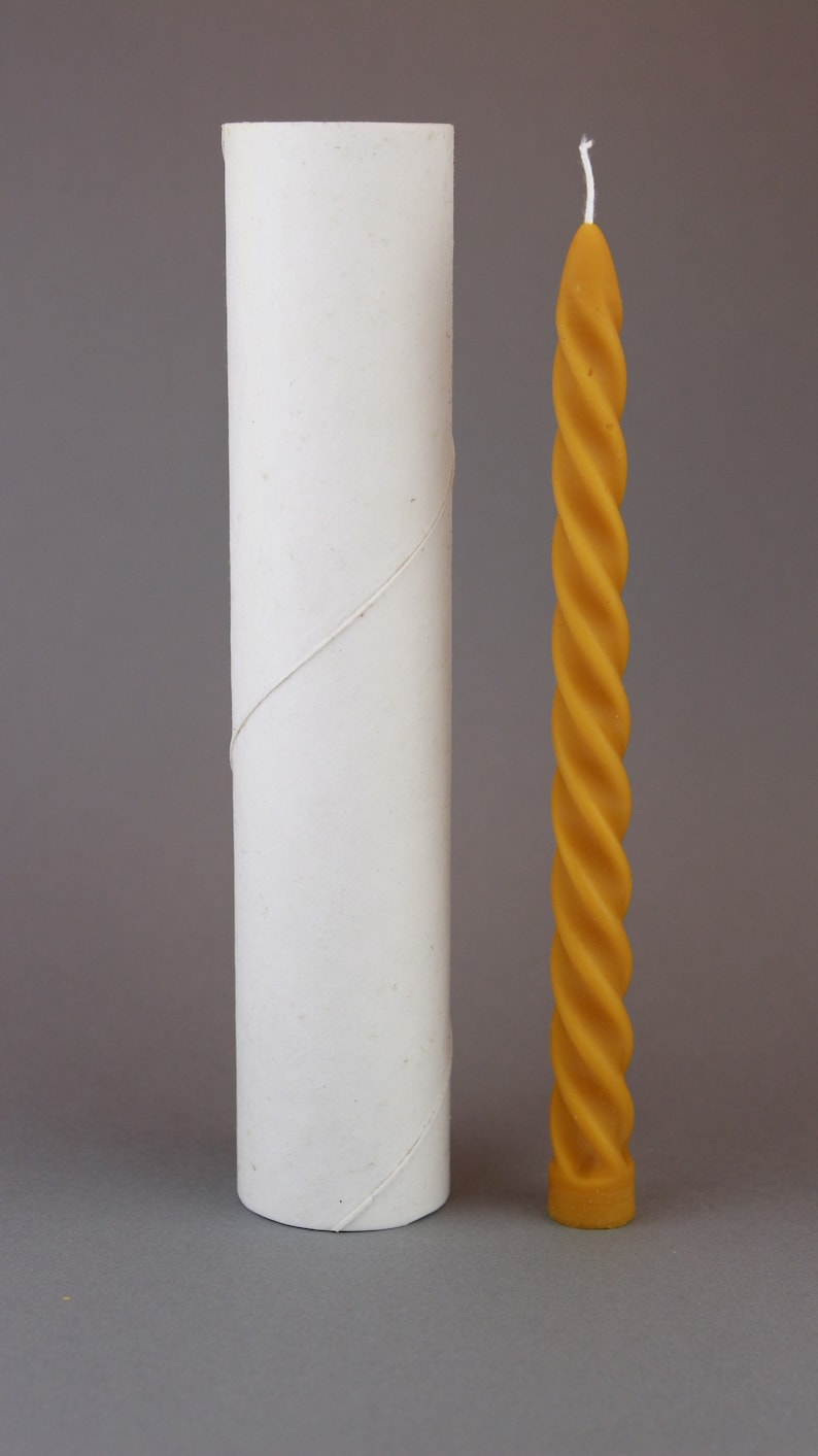 Spiral Taper Candle Mold – 23 cm Silicone Mold for Beeswax Candle Making – Durable Silicone Mold for Natural Beeswax image 2