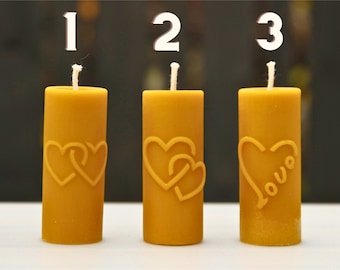Hearts & Cross Silicone Mold – 3+1 Variations – Beeswax Candle Making – Symbolic Design for Candle Makers