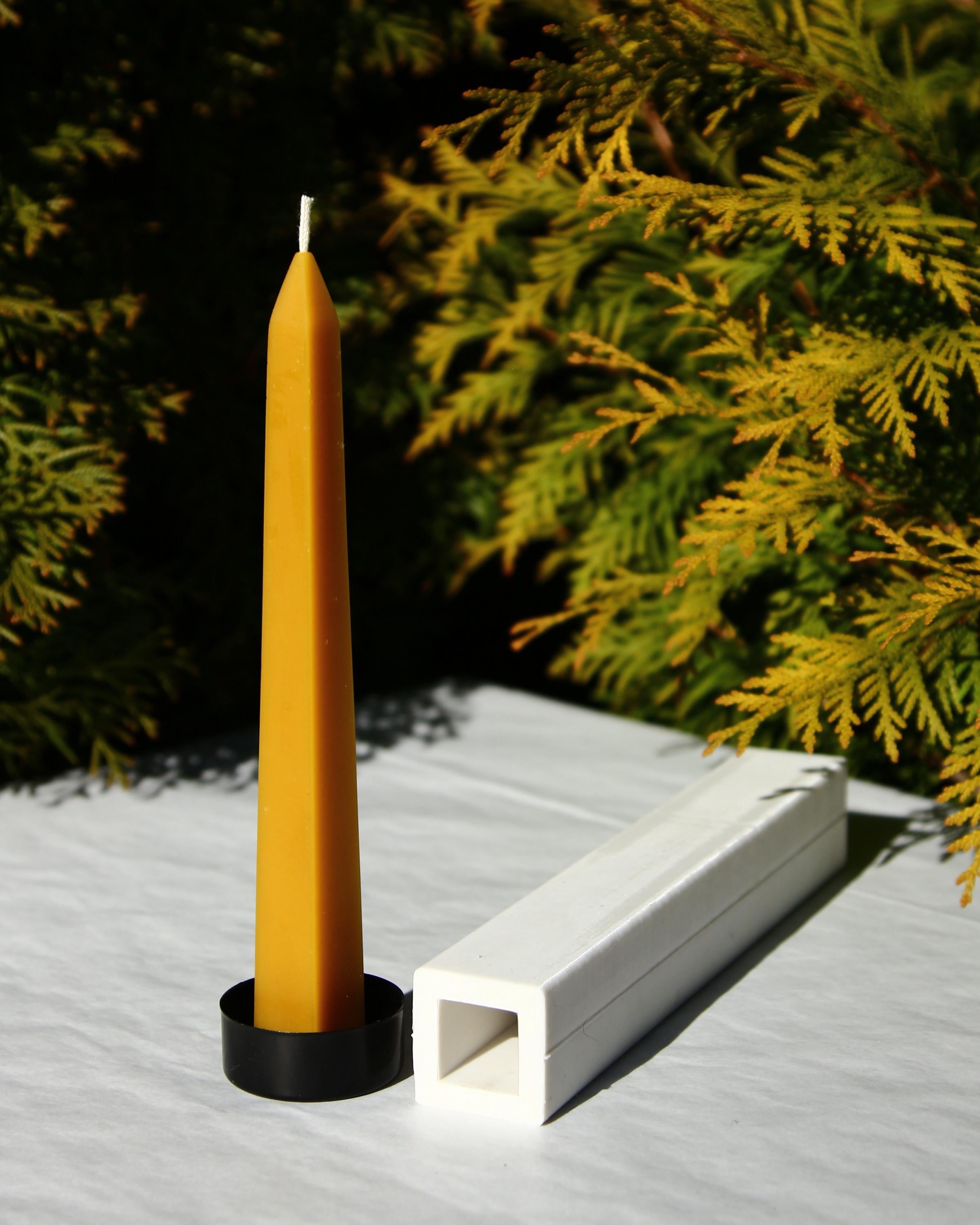 Obelisk Candle Mold – Silicone Mold for Beeswax Candle Making – Tall Architectural Form for Statement Candles
