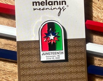Juneteenth Freedom Pin | Juneteenth Flag, Galveston TX 1865