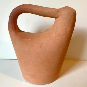 Thumb Pot Plant Waterer: Unglazed Ceramic with Handle
