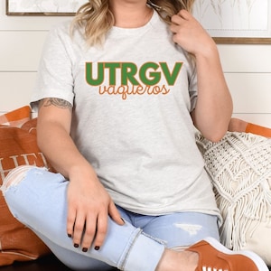 UTRGV Vaqueros Tshirt - Shirt - College - RGV - Tee - University - Texas - Rio Grande Valley - Canvas Bella Unisex Jersey Short Sleeve Tee