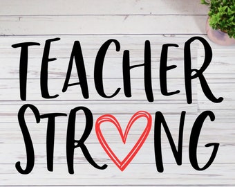 Download Teacher Strong Svg Etsy