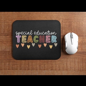 Tapis de souris professeur | Cadeau de professeur de retour à l'école | Cadeau d'éducation spéciale | Tapis de souris de professeur | Décor de bureau de professeur