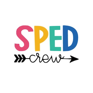 SPED クルー SVG * 教師 * シャツ * クリスマス * 特別教育 * 学校 * デジタル * SVG * クリカット * シルエット * インクルージョン
