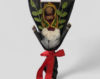 Crochet Virgencita Flower Bouquet