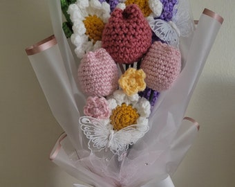 Crochet Wildflower Bouquet