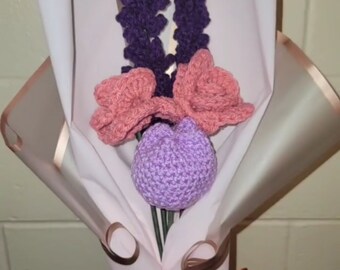 Custom Crochet Flower Bouquet