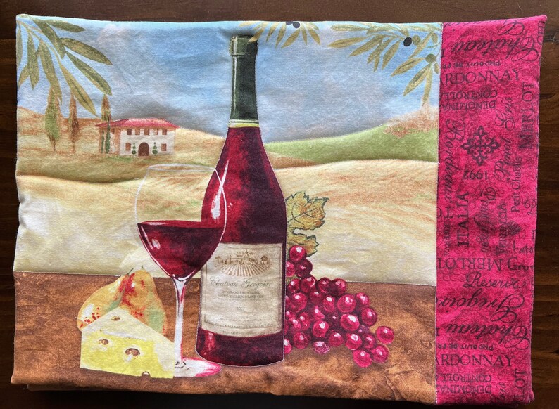 Wine Themed Placemats Etsy