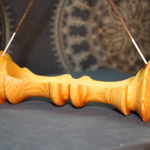 Carved Wooden Incense Holder, Handmade From Pine Wood, Fits Two Incense Sticks